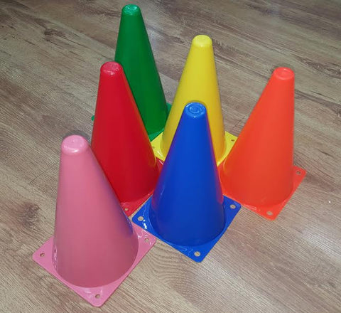 Training Cones - 9 inch (pack of 6) - - Arcade Sports